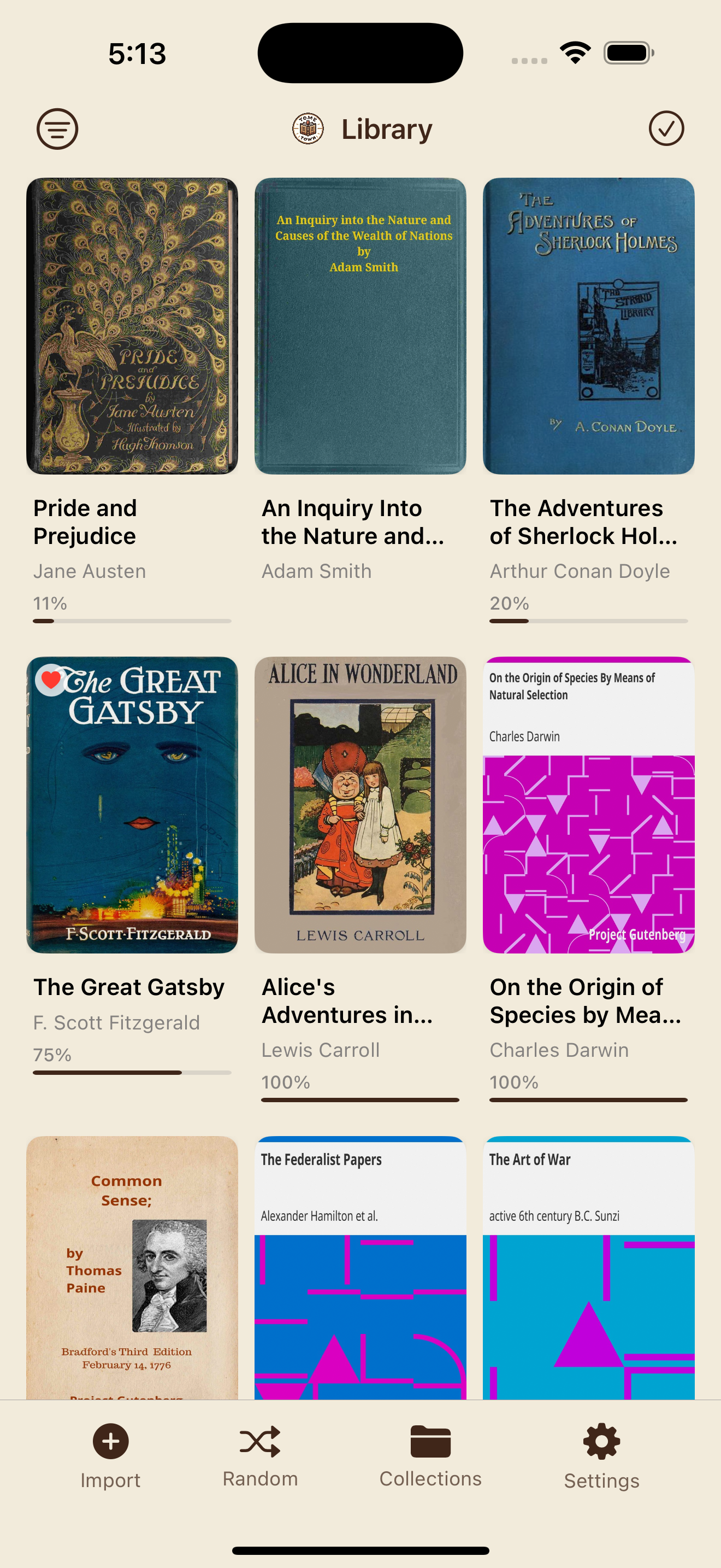 Tome Town Library View